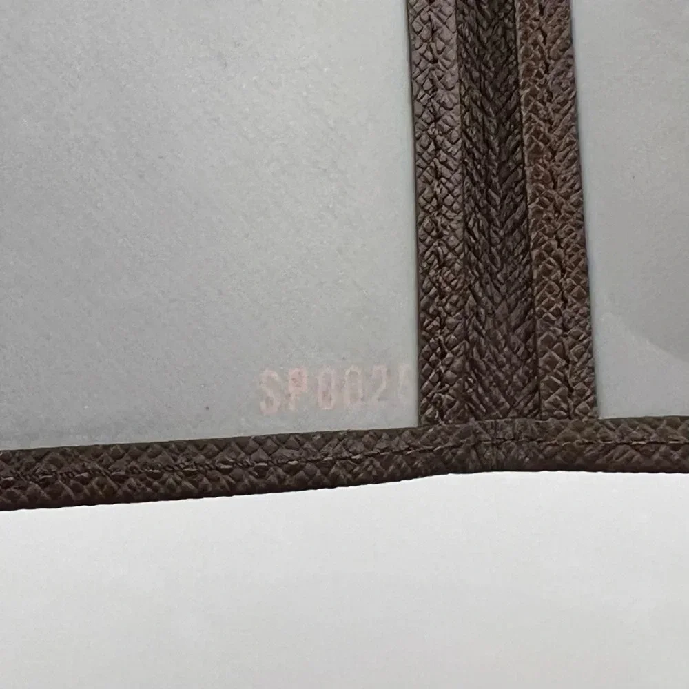 Louis Vuitton ID card case Brown Taiga Wallet